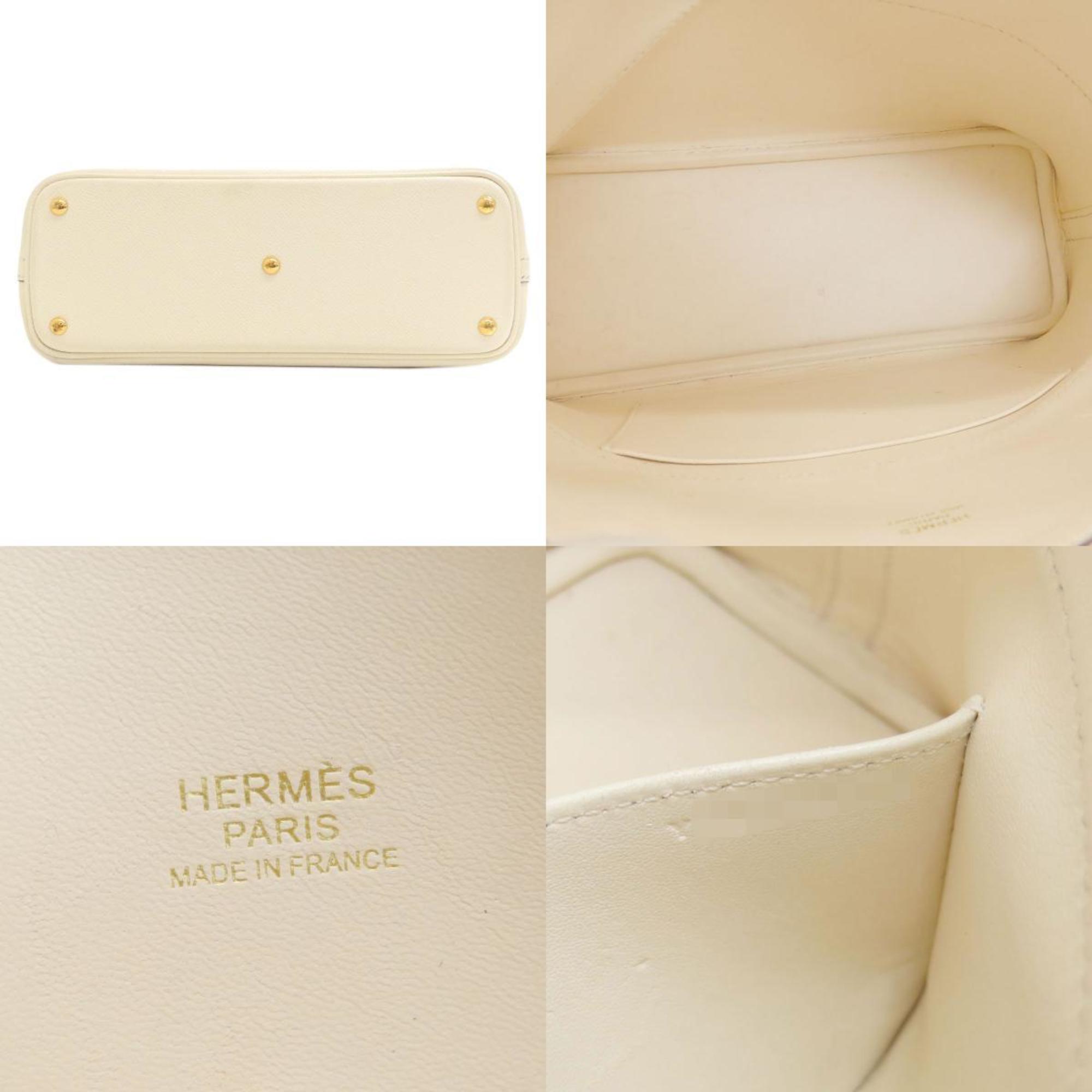 Hermes Bolide 27 White Handbag Epson Women's HERMES