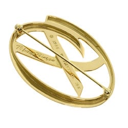 Tiffany Paloma Picasso Kiss Brooch, 18K Yellow Gold, Women's, TIFFANY&Co.