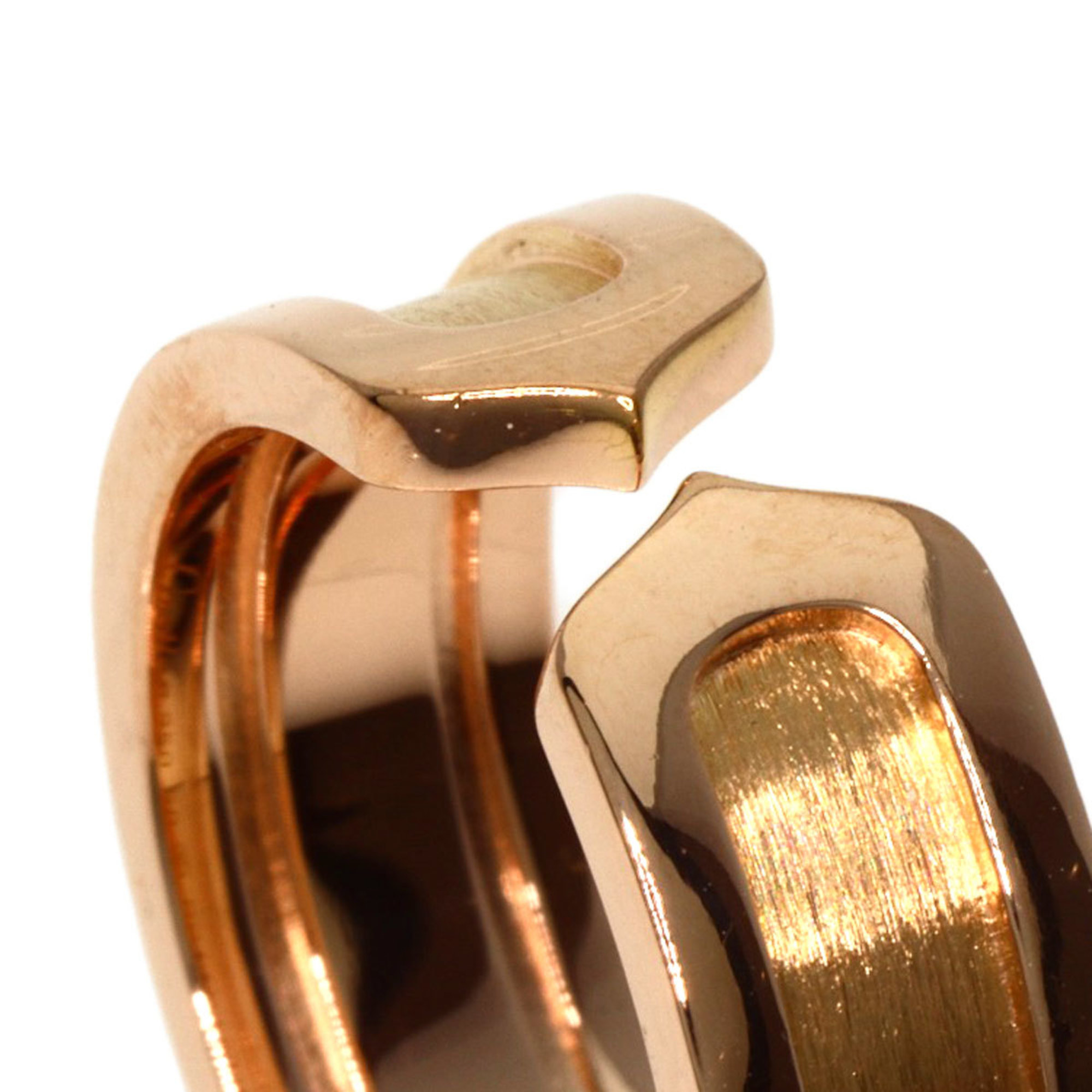Cartier C2 Ring SM #50 Ring, 18K Pink Gold, Women's CARTIER