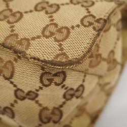 Gucci Shoulder Bag GG Canvas 120841 Brown Women's