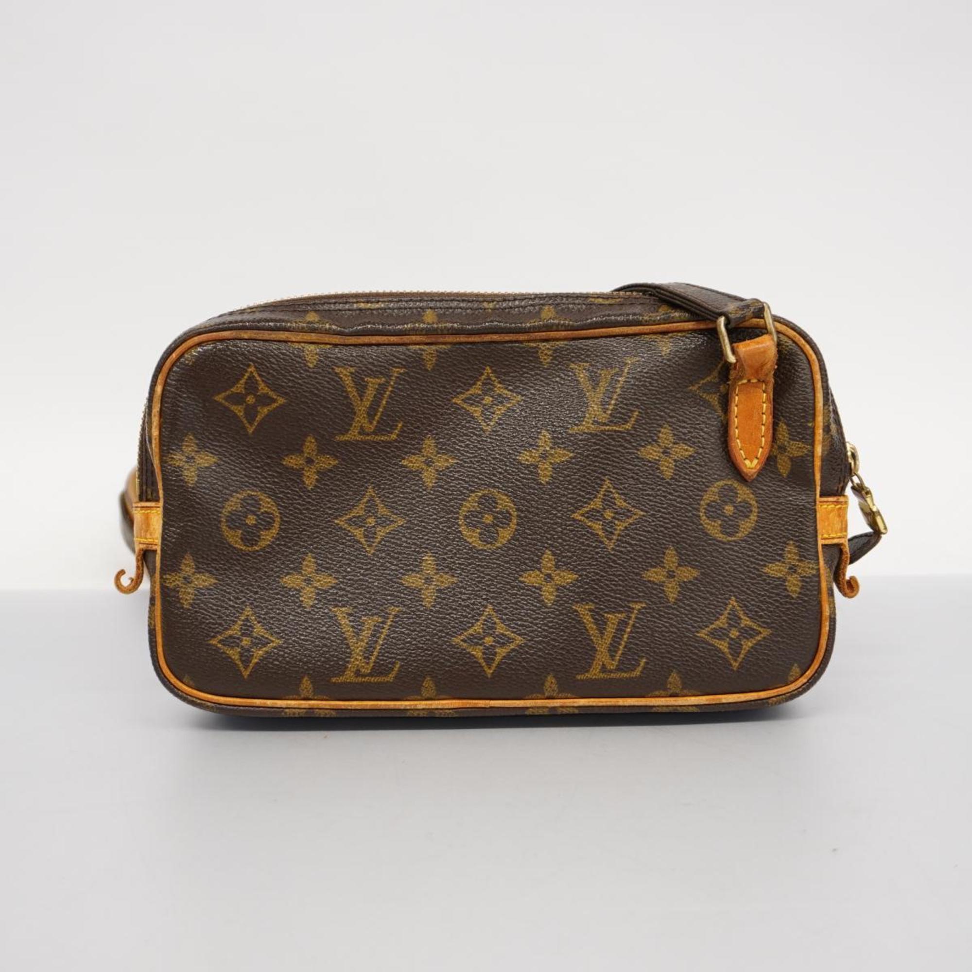 Louis Vuitton Shoulder Bag Monogram Pochette Marly Bandouliere M51828 Brown Women's