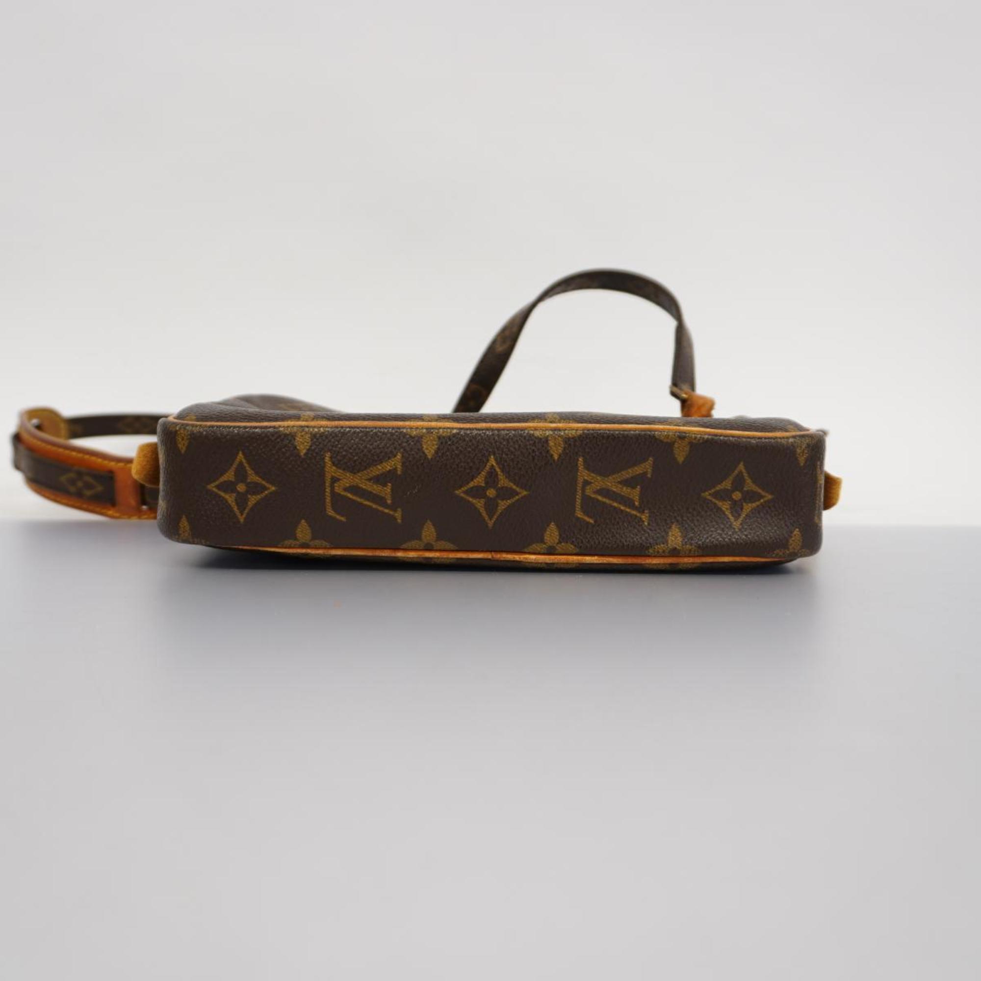 Louis Vuitton Shoulder Bag Monogram Pochette Marly Bandouliere M51828 Brown Women's