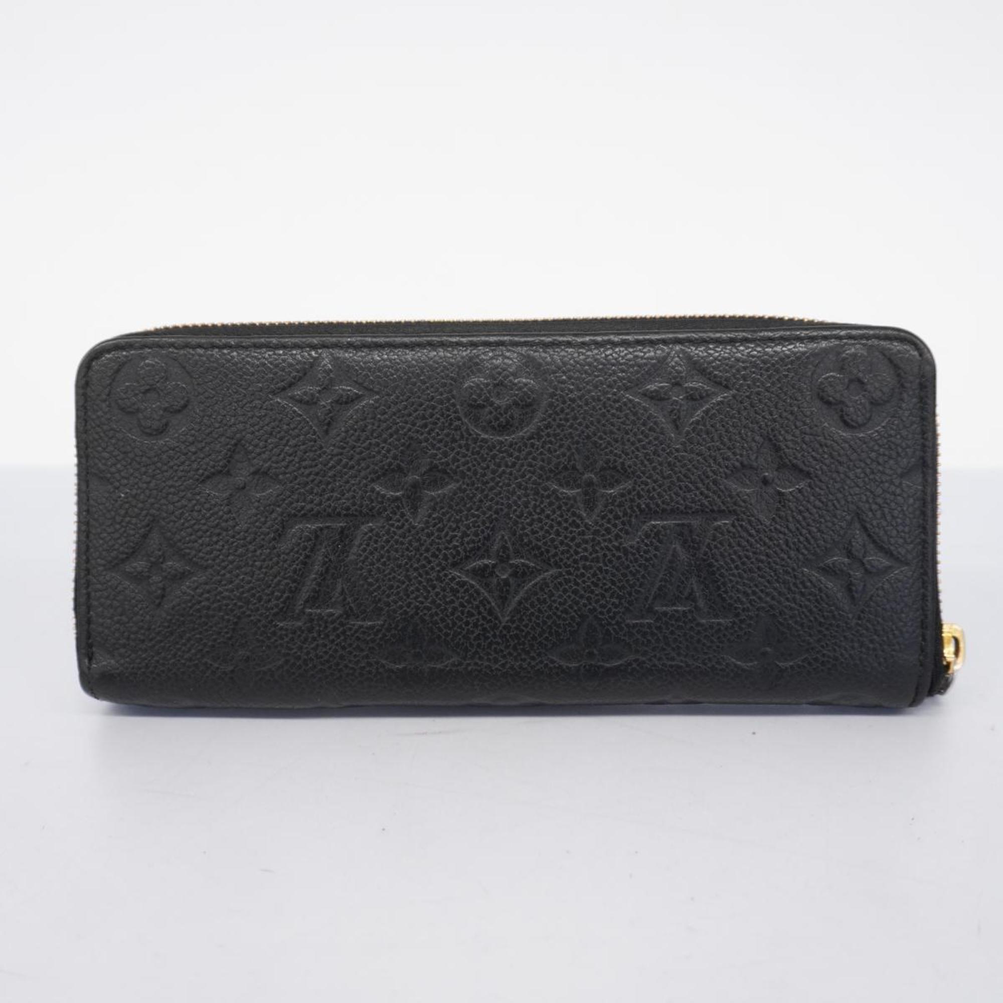 Louis Vuitton Long Wallet Monogram Empreinte Portefeuille Clemence M60171 Noir Men's Women's
