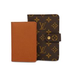 Louis Vuitton Wallet Monogram Porte Papier Zip M61207 Brown Men's Women's