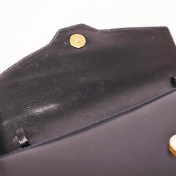 Gucci clutch bag, old leather, black, ladies