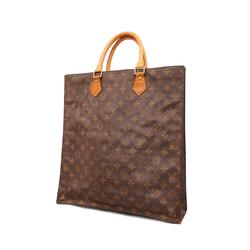 Louis Vuitton Handbag Monogram Sac Plat M51140 Brown Ladies