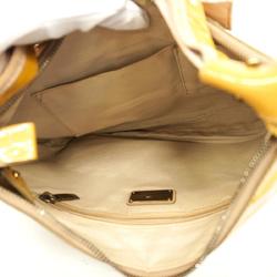 Salvatore Ferragamo handbag Vara enamel beige ladies
