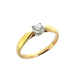 Tiffany Ring Harmony/1PD Diamond K18PG Pink Gold Pt950 Platinum 0.26ct Women's