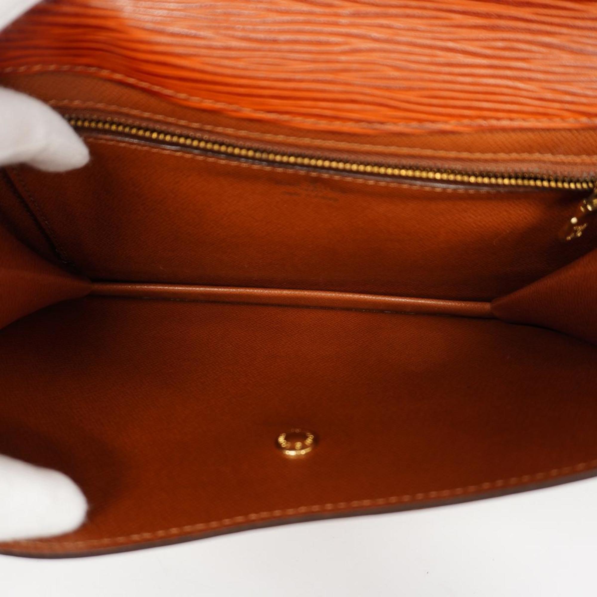 Louis Vuitton Clutch Bag Epi Montaigne 23 M52663 Kenya Brown Men's Women's