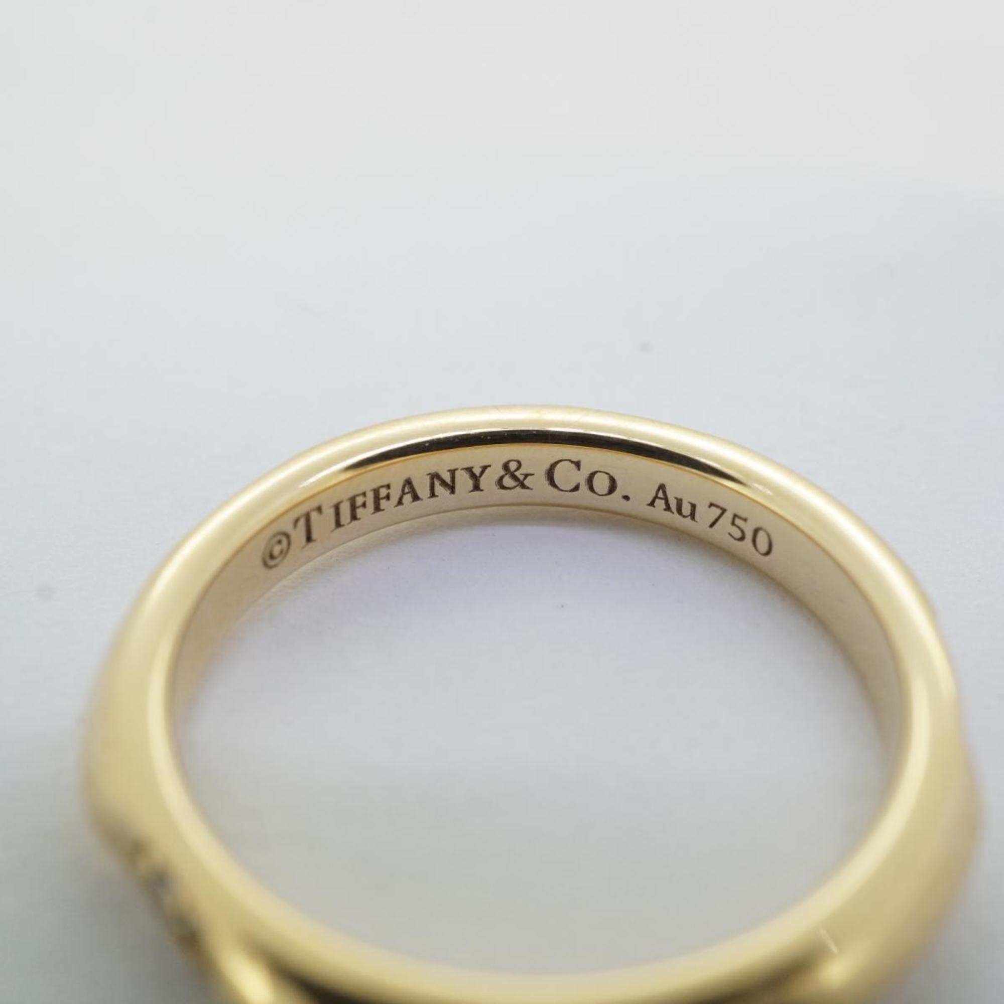 Tiffany Ring True Band/5PD Diamond K18YG Yellow Gold Ladies