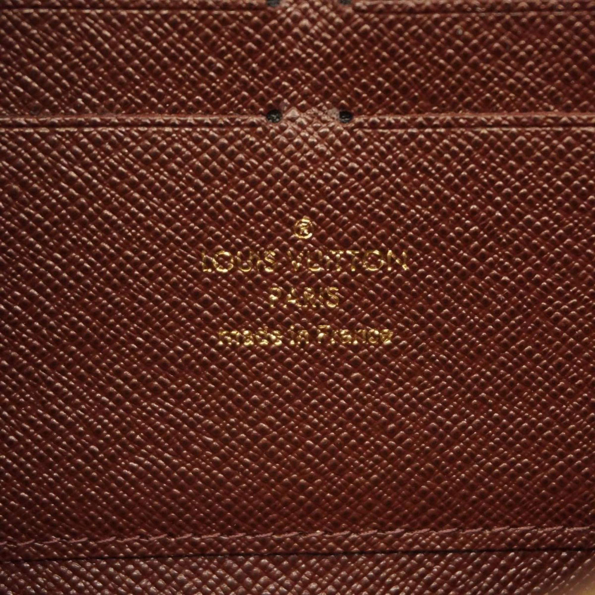 Louis Vuitton Long Wallet Monogram Zippy M67234 Bron Brown Ladies