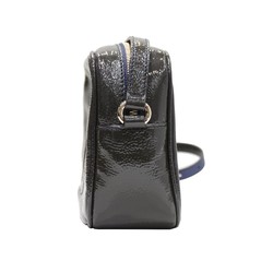 GUCCI Soho Leather Shoulder Bag 308364 498879 Khaki Blue Patent Women's Men's
