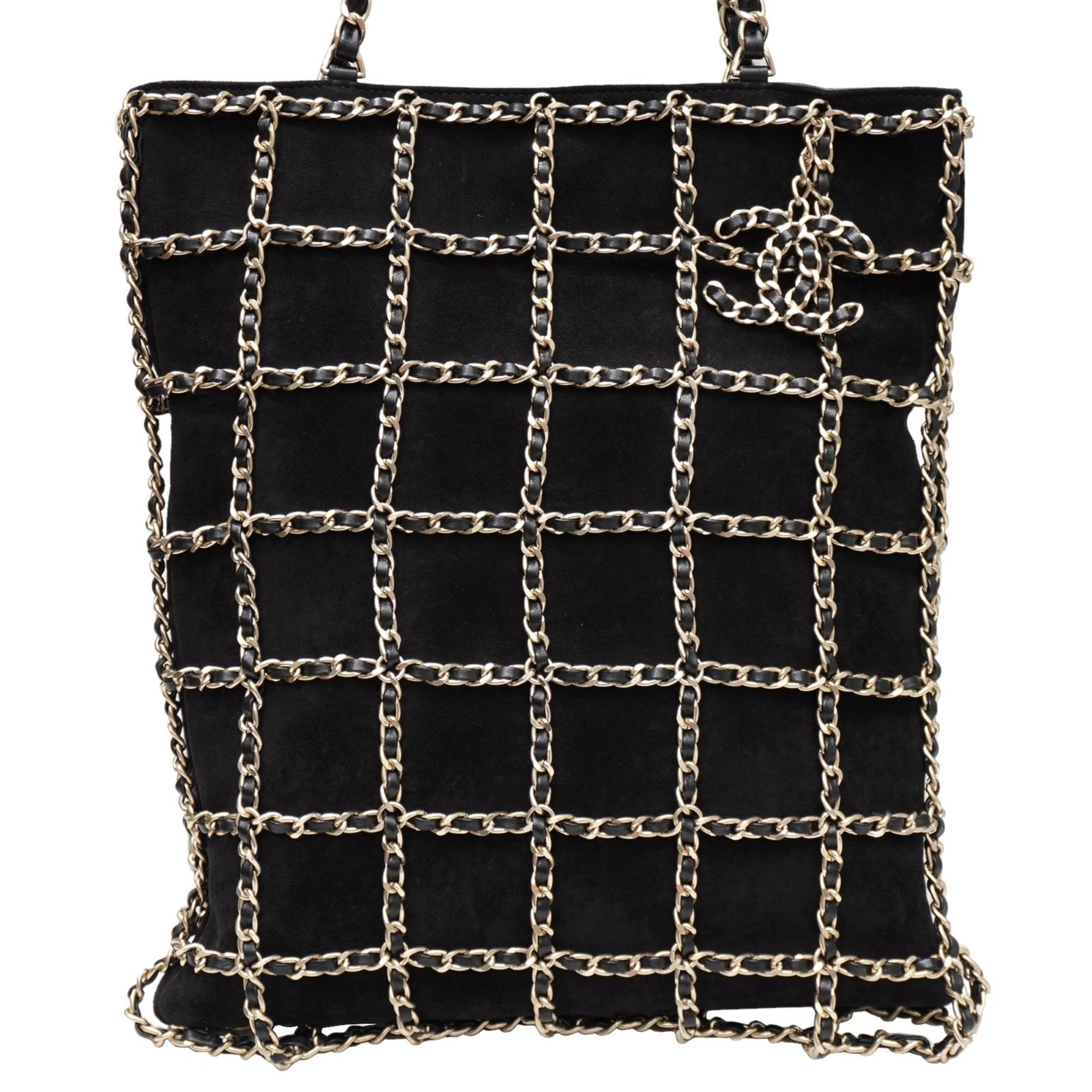 CHANEL CHANEL19 Chain Tote Bag Black (Matte G Hardware) Suede B102 Women's Men's Bags
