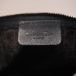 Christian Dior Pouch Trotter Nylon Canvas Navy Women's