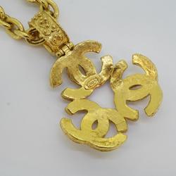 Chanel Necklace Triple Coco GP Plated Gold 94A Women's