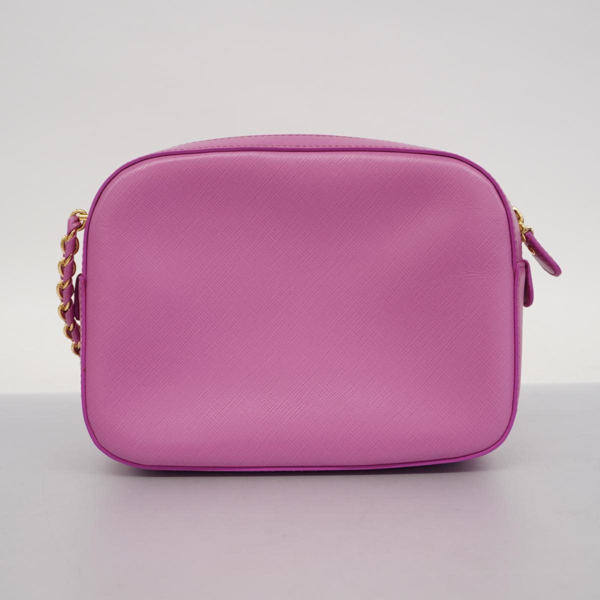 Salvatore Ferragamo Shoulder Bag Vara Leather Pink Women's