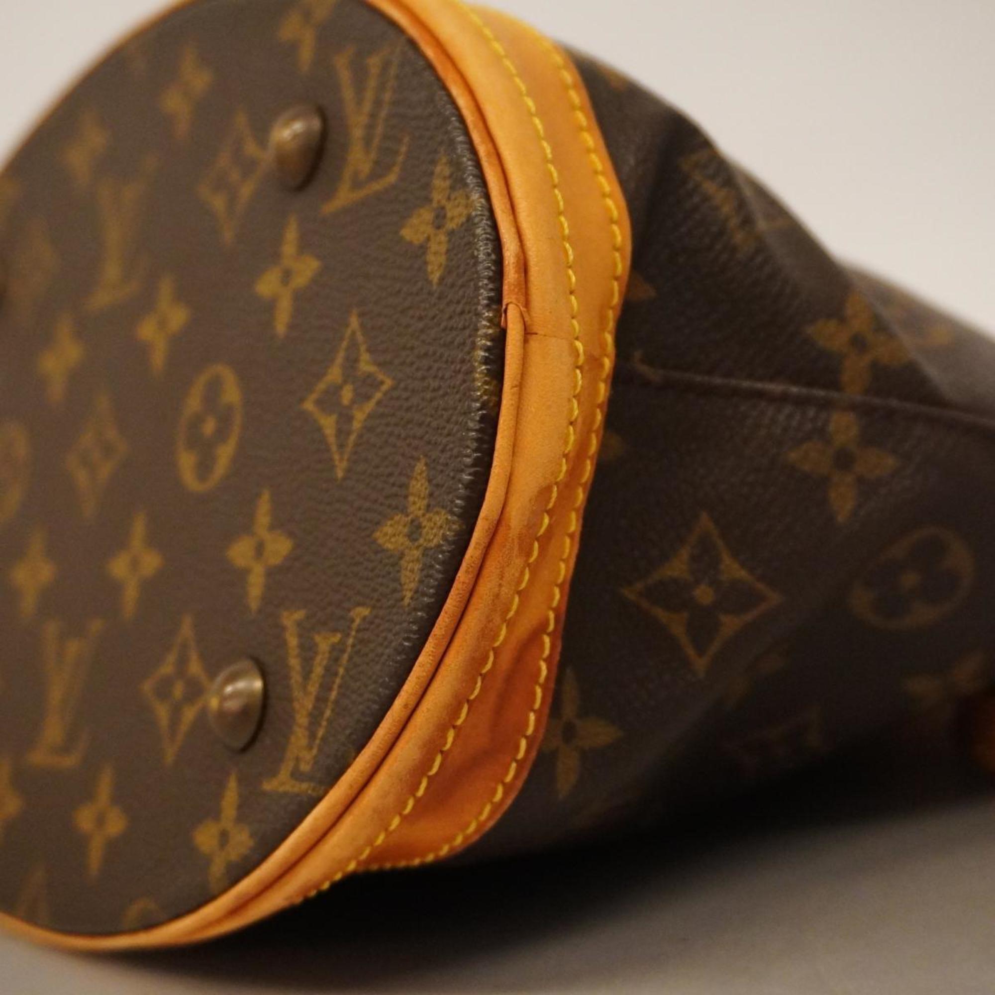 Louis Vuitton Tote Bag Monogram Bucket PM M42238 Brown Ladies