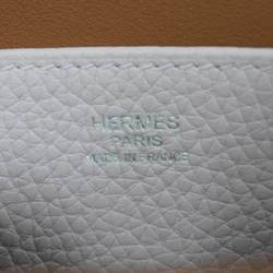 HERMES Arzan 25 Handbag Shoulder Bag Mauve Pale/Gold (Silver Hardware) Taurillon B Stamp Women's Men's Bags