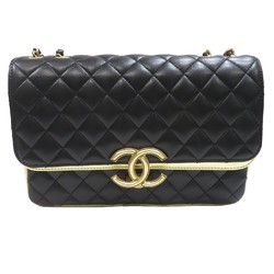 CHANEL Matelasse Chain Shoulder Bag A57276 Black/Gold Lambskin B166 Women's Men's Leather