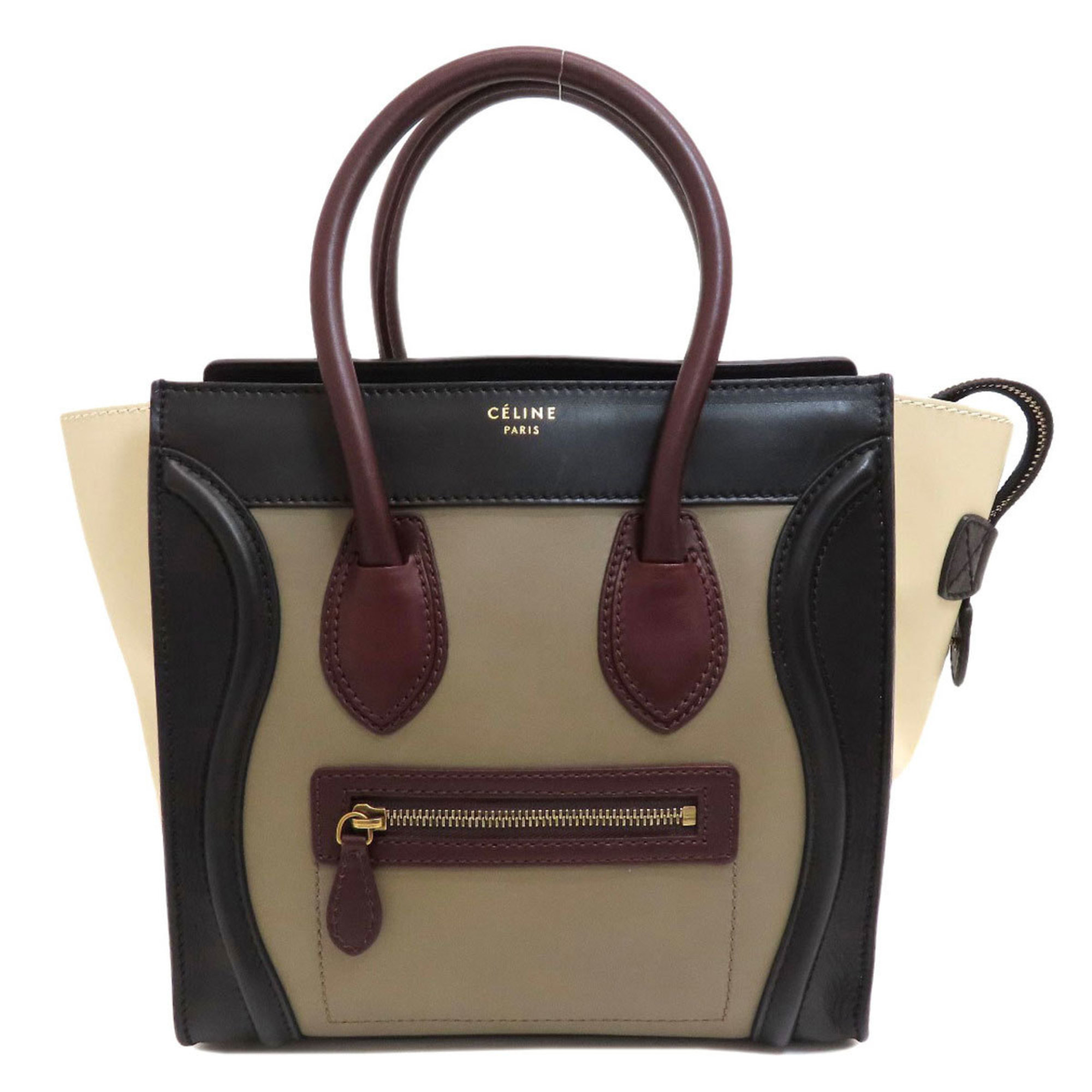 CELINE Luggage Micro Handbag in Calf Leather for Women