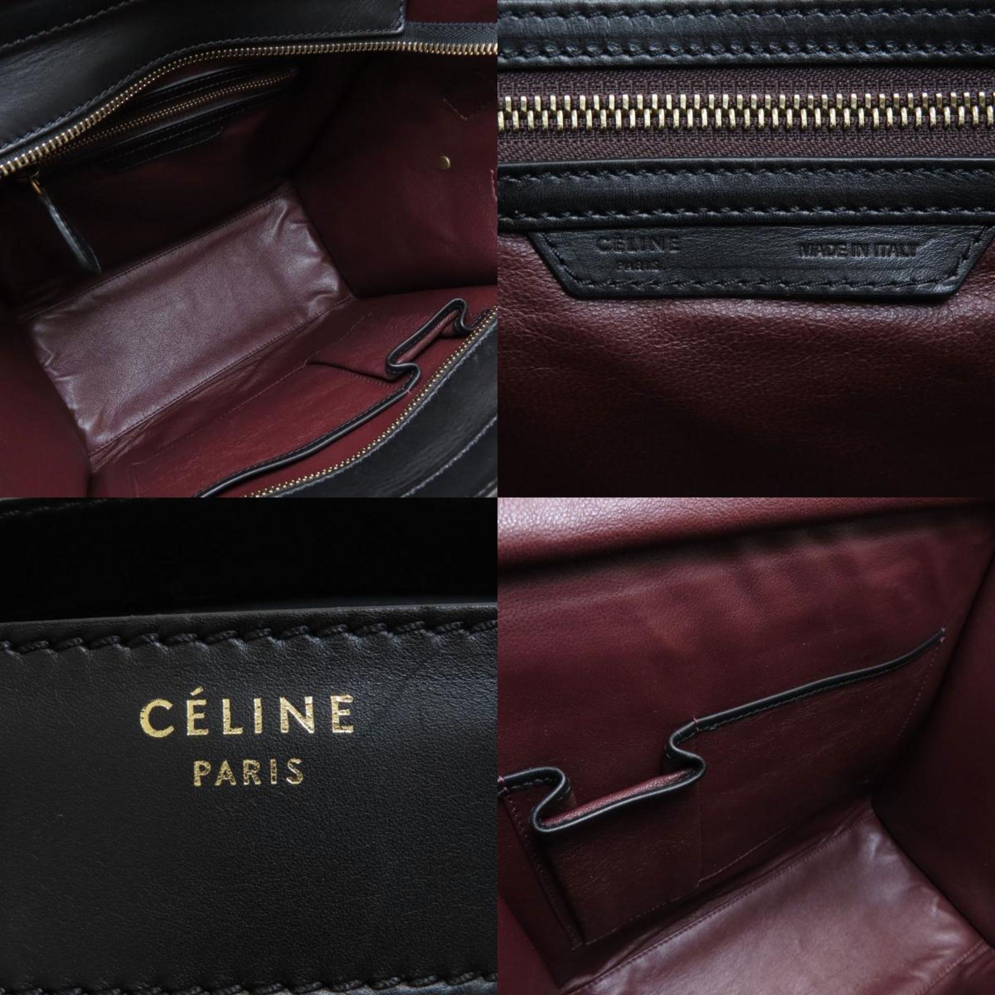 CELINE Luggage Micro Handbag in Calf Leather for Women
