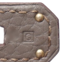 HERMES Birkin 40 Handbag Etain (Silver hardware) Togo □Q stamp B172 Women's Men's Bags