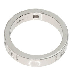 BVLGARI Double 1P Diamond Ring, 18K White Gold, Women's