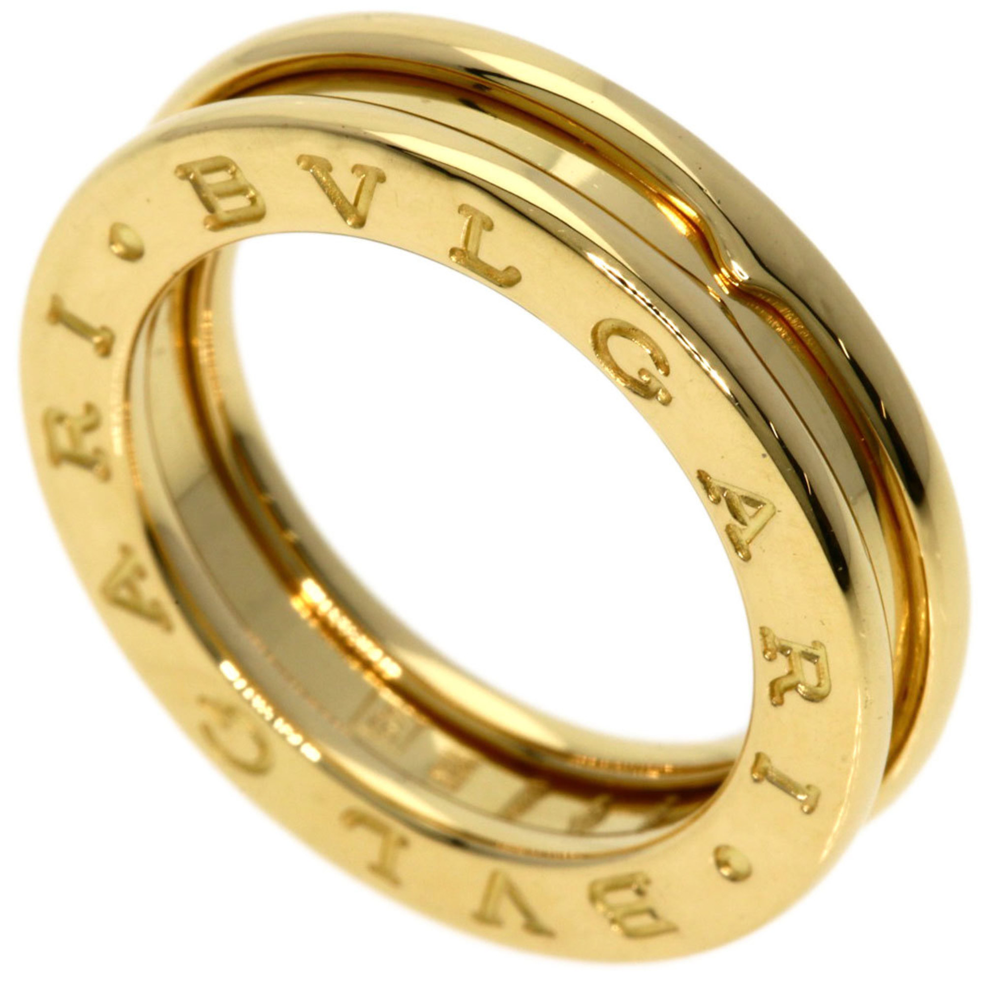 BVLGARI B-zero1 XS 1 Band #49 Ring, K18 Yellow Gold, Women's