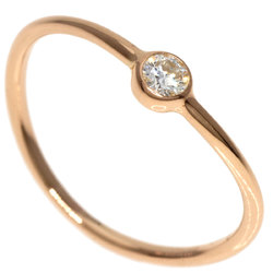 Tiffany Wave Single Row Diamond Ring, 18K Pink Gold, Women's, TIFFANY&Co.