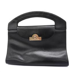 Christian Dior handbag leather black ladies
