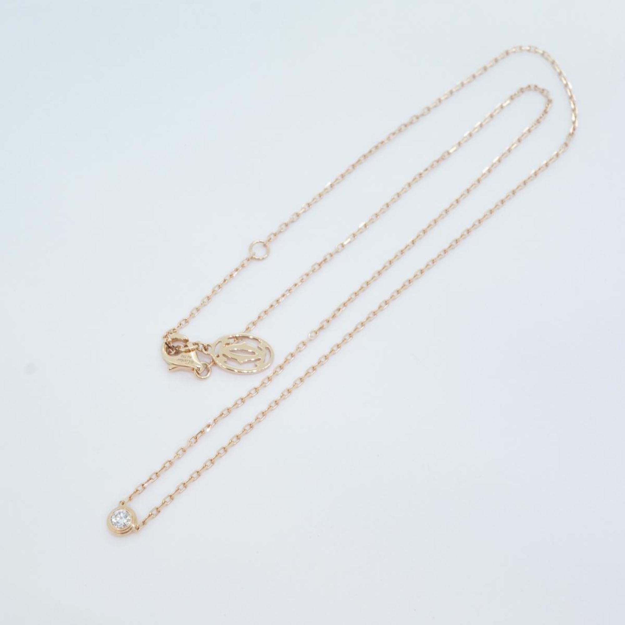 Cartier Necklace Diamant Legend 1PD Diamond K18PG Pink Gold Women's