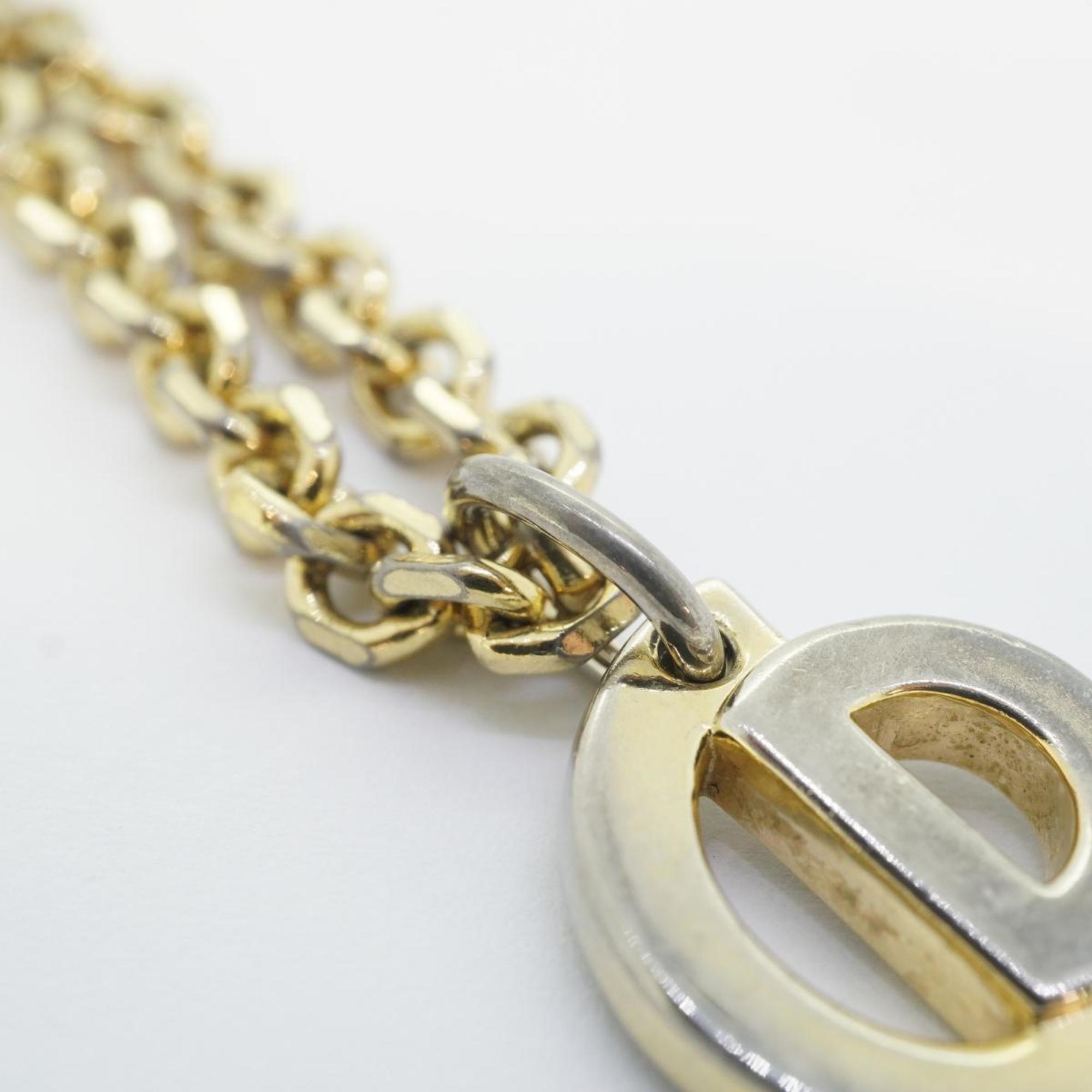 Christian Dior Bracelet CD GP Plated Gold Women's