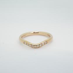 Tiffany Ring Curved Band 9PD K18PG Pink Gold Women's
