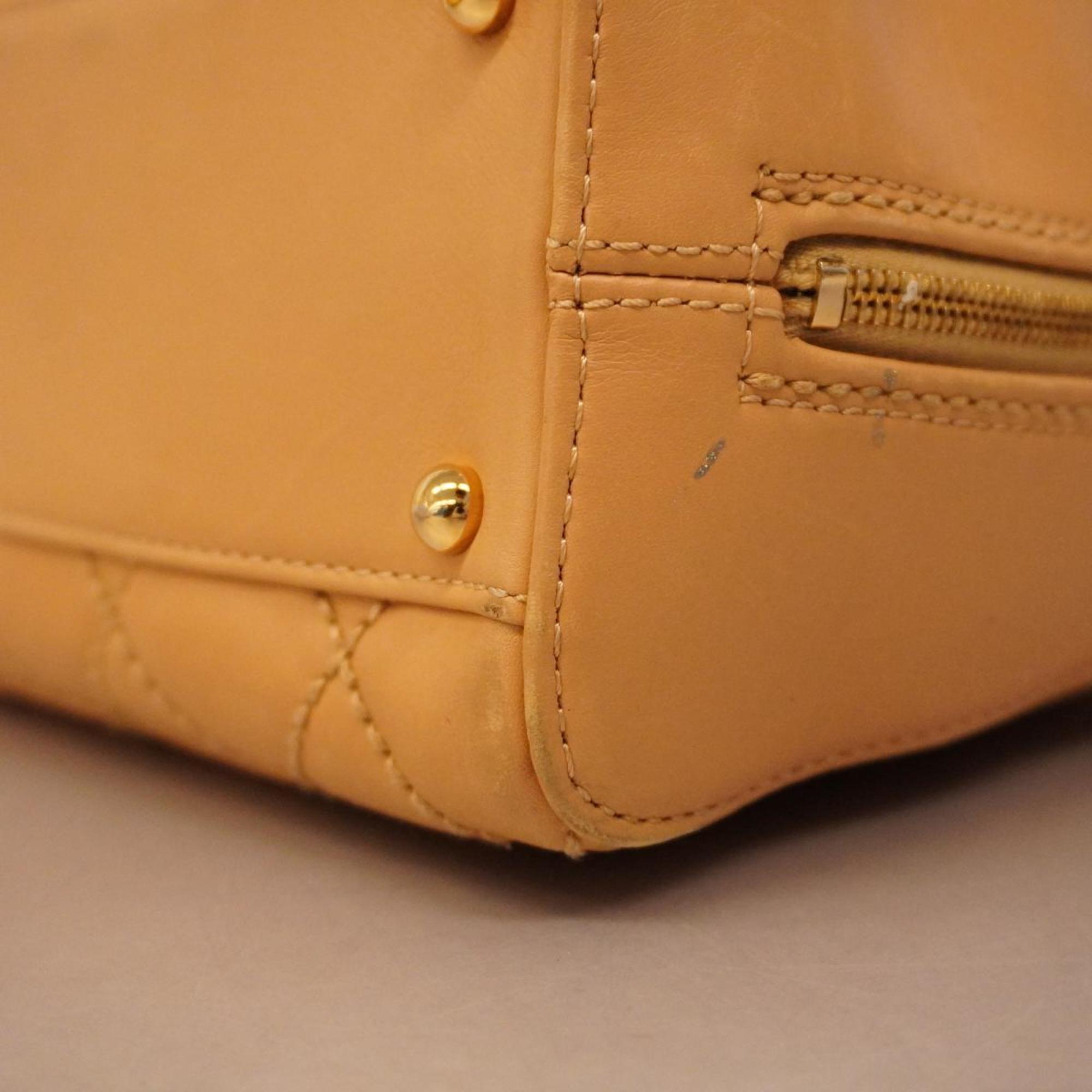 Chanel handbag wild stitch lambskin beige ladies