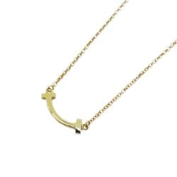 Tiffany Necklace T Smile K18YG Yellow Gold Ladies