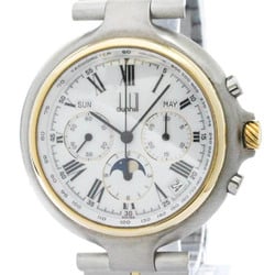 Polished DUNHILL Millenium El Primero Chronnograph Moon Phase Watch BF572237