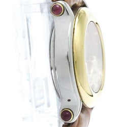 Polished CHOPARD Happy Sport Diamond 18K Gold Steel Watch 27/8246-42 BF572359