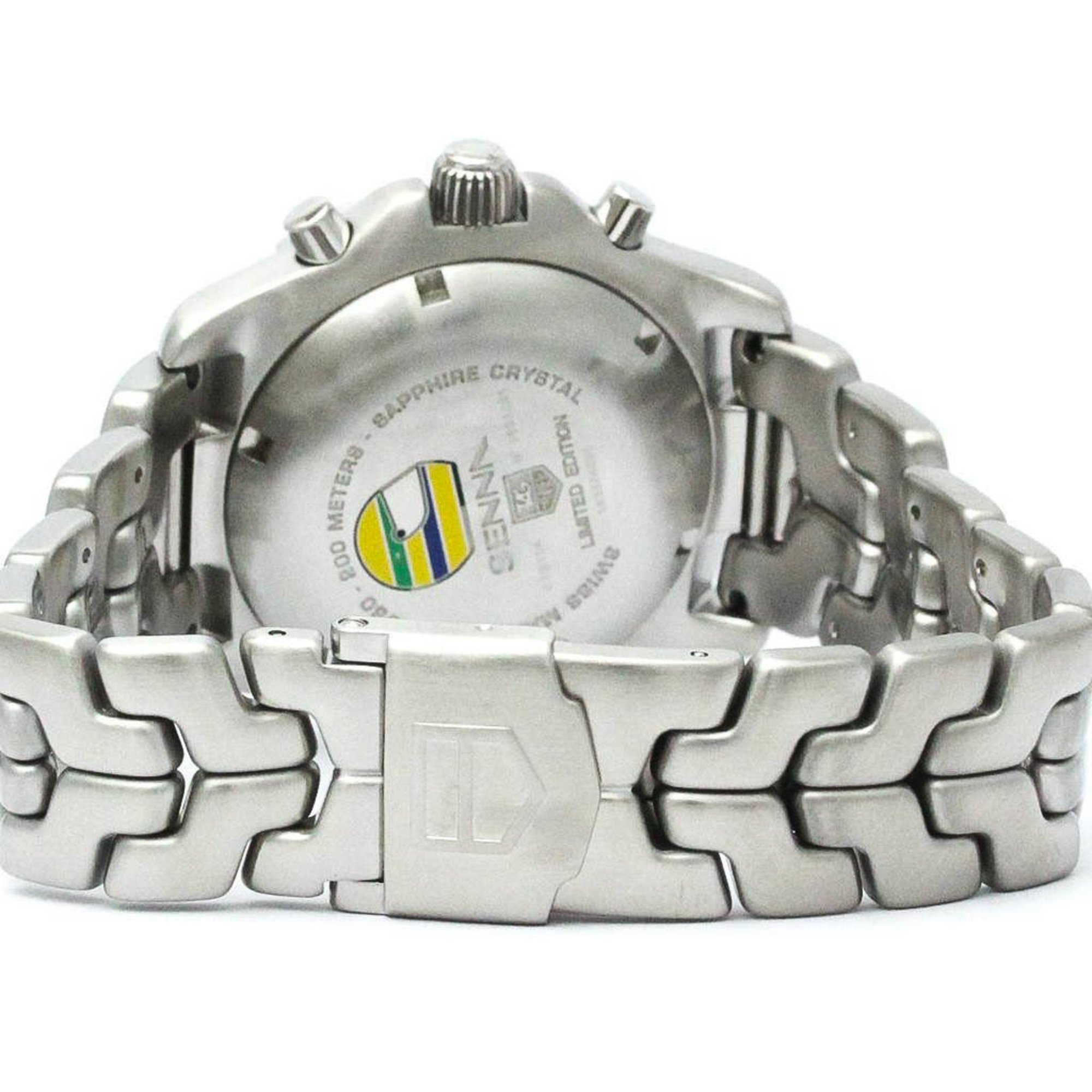Polished TAG HEUER LINK Chronograph Ayrton Senna Limited Watch CT5114 BF571766