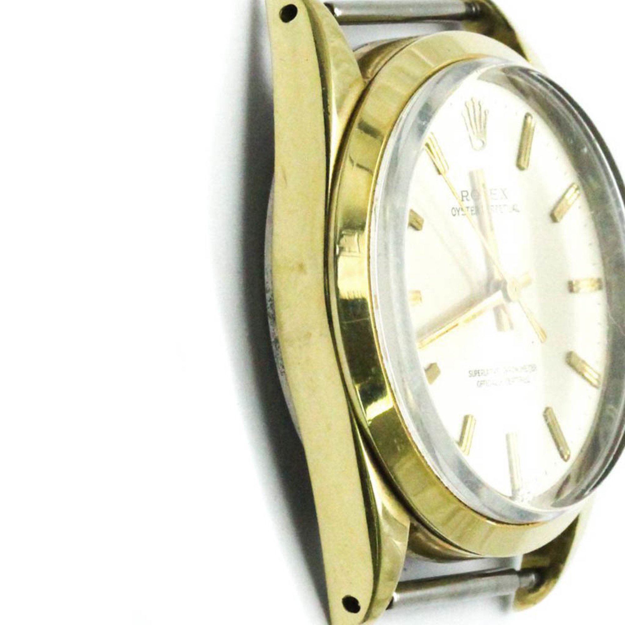 Vintage ROLEX Oyster Perpetual Gold Plated Mens Watch 1024 Head Only BF571678