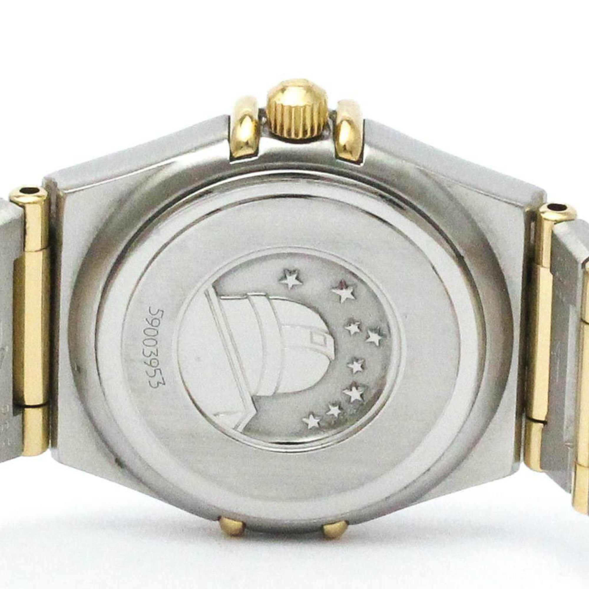 Polished OMEGA Constellation MOP 18K Gold Steel Quartz Watch 1262.70 BF572172