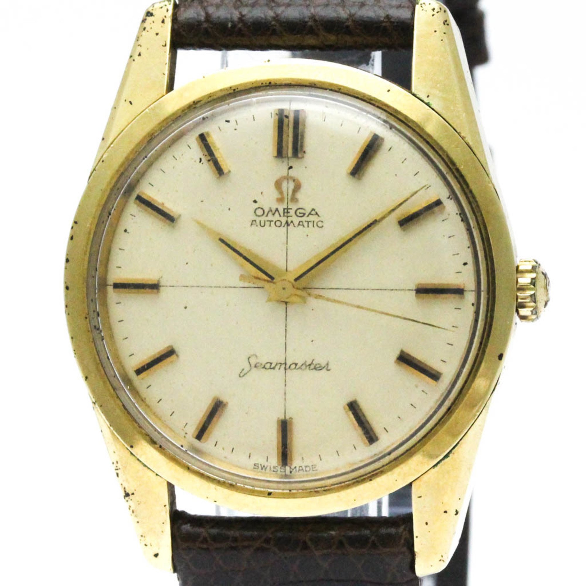 Vintage OMEGA Seamaster Cal.552 Gold Plated Automatic Mens Watch 14700 BF568296