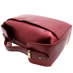 Cartier Trinity Vanity Women's Handbag Leather Bordeaux