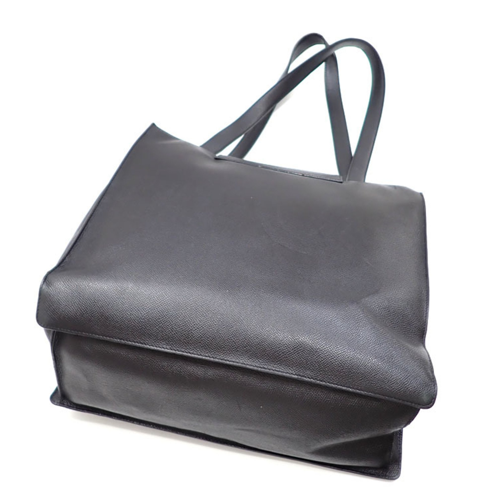 Bvlgari Bulgari tote bag, black, leather, for women, men, unisex, shoulder