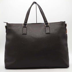Gucci Tote Bag Handbag Brown Leather Bamboo Tassel Women's 365345 GUCCI