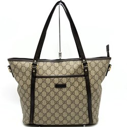 Gucci Shoulder Bag Tote Brown GG Supreme 388929 GUCCI