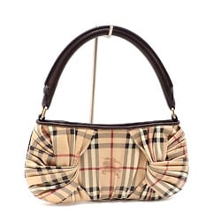 Burberry handbag for women in beige PVC leather and check pattern