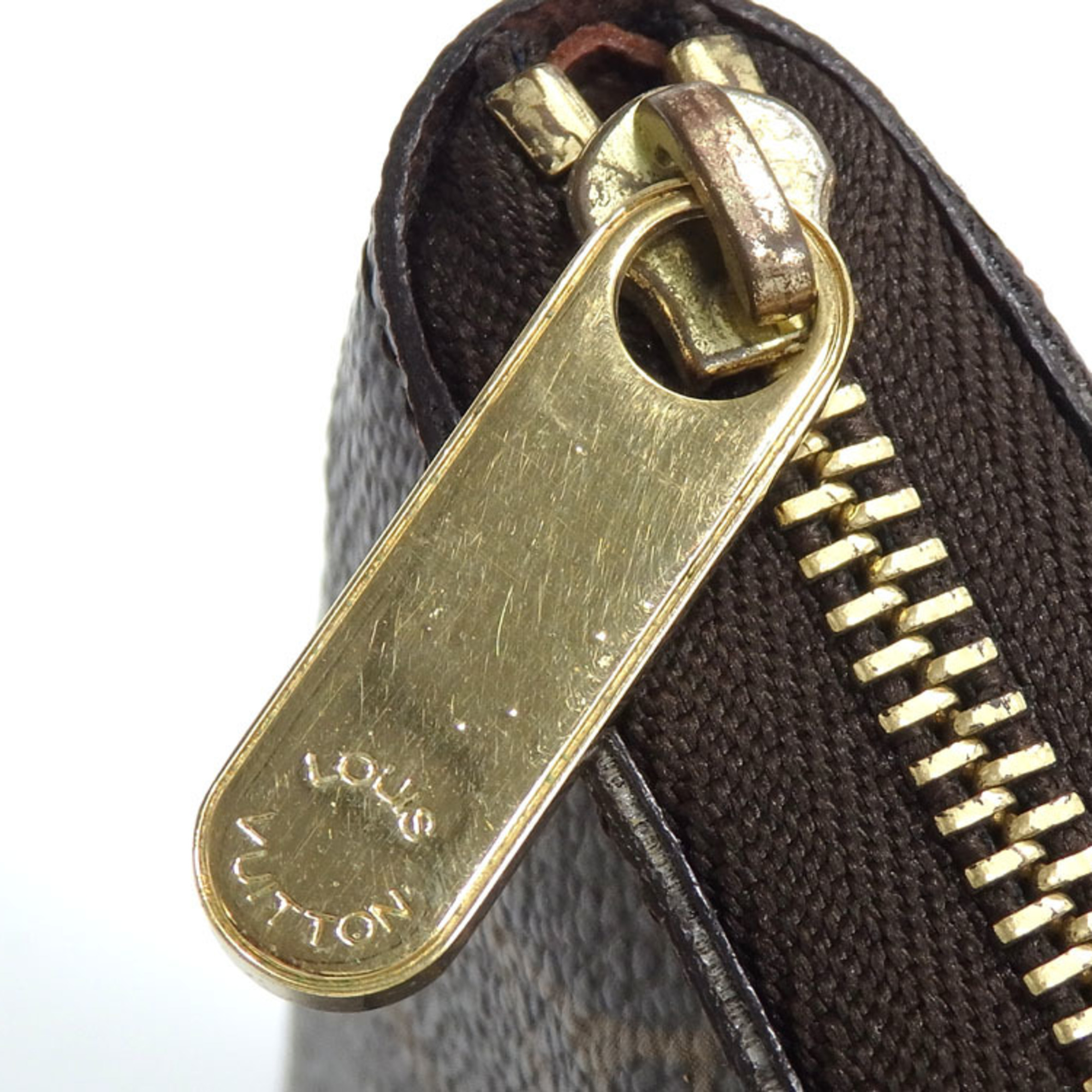 Louis Vuitton Coin Case Monogram Zippy Purse Women's M60067 Round