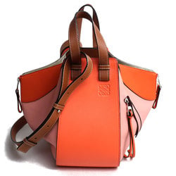 LOEWE Hammock Bag Small 2-Way Shoulder Orange Pink Brown 387.30JS35 Women's