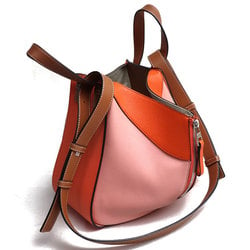 LOEWE Hammock Bag Small 2-Way Shoulder Orange Pink Brown 387.30JS35 Women's