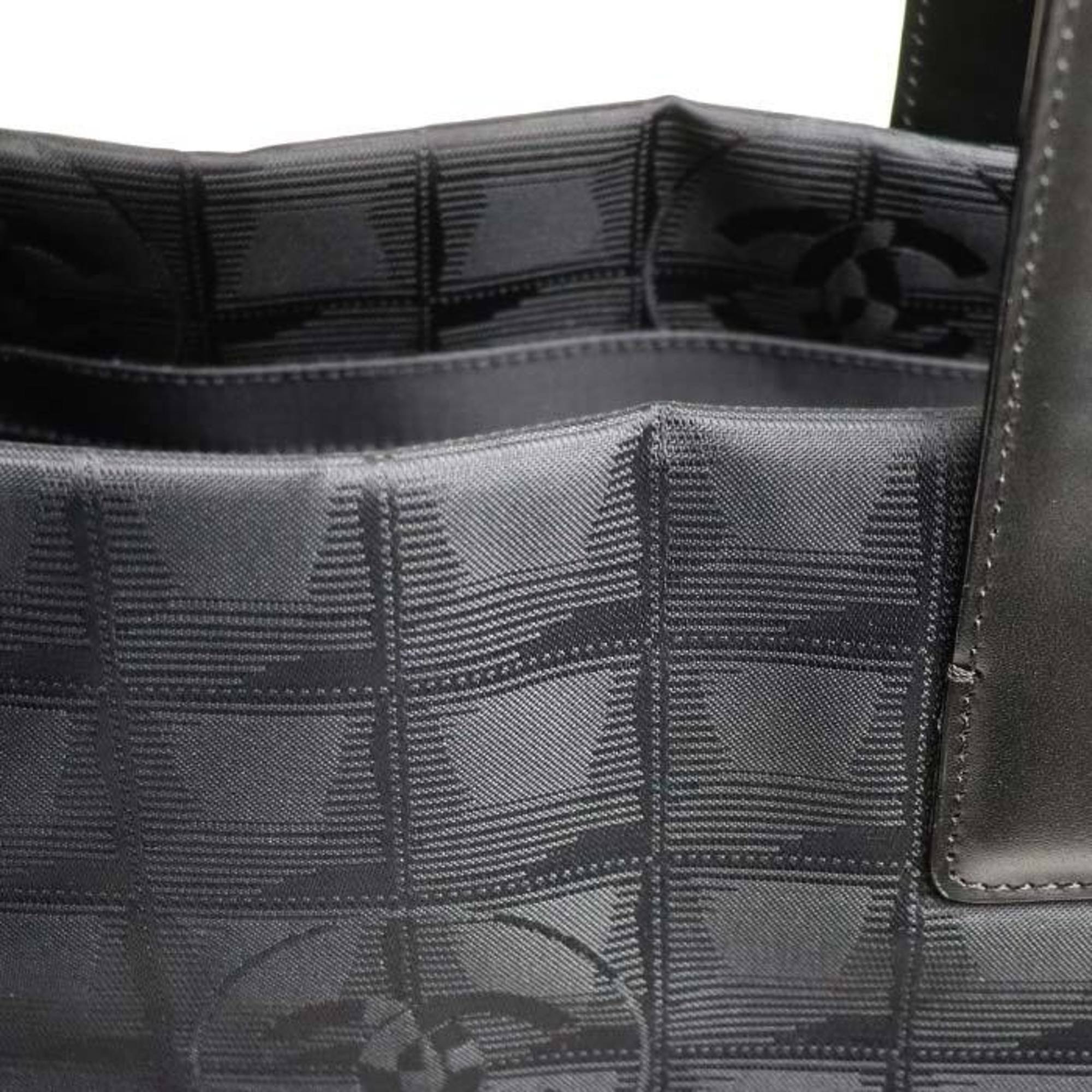 CHANEL New Travel Line Tote MM Bag Black A15991 Women's